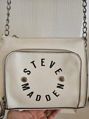 Steve Madden White Crossbody Bag